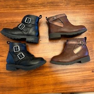 2 Pair Toddler Size 7 Boots